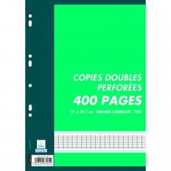 COPIES DOUBLES CAMBR PERFOREES A4 400P 70G SEYES